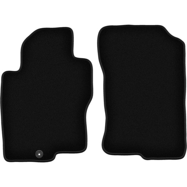 Wielganizator Tappetini Anteriori In Velluto Per Nissan Pathfinder R51 (2005-, Suv) Neri, Set 2 Pz, Con Fissaggi-image