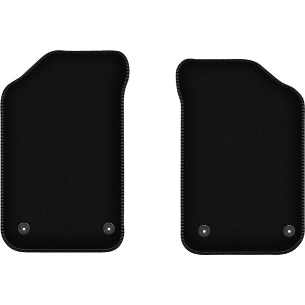 Wielganizator Tappetini Anteriori In Velluto Per Mg F / Tf (1995-2005, Coupé, Cabriolet) Neri, Set 2 Pz, Con Fissaggi-image