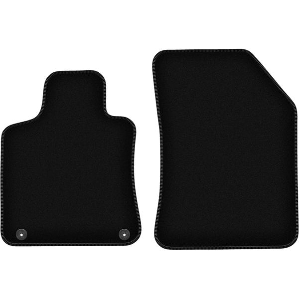 Wielganizator Tappetini Anteriori In Velluto Per Peugeot 508 Ii (2018-, Berlina, Station Wagon, Liftback) Neri, Set 2 Pz, Con Fissaggi-image
