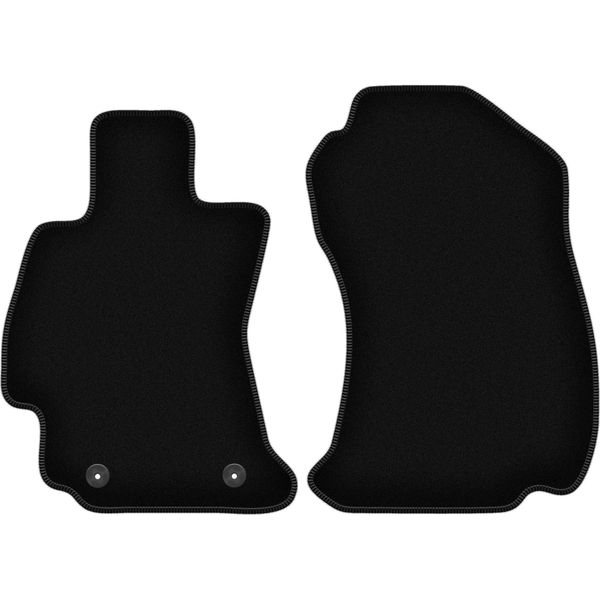Wielganizator Tappetini Anteriori In Velluto Per Subaru Forester V (2016-, Suv) Neri, Set 2 Pz, Con Fissaggi-image