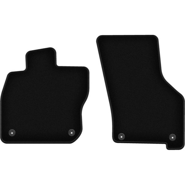 Wielganizator Tappetini Anteriori In Velluto Per Skoda Audi A3 8Y Mhev (2020-, 0) Neri, Set 2 Pz, Con Fissaggi-image