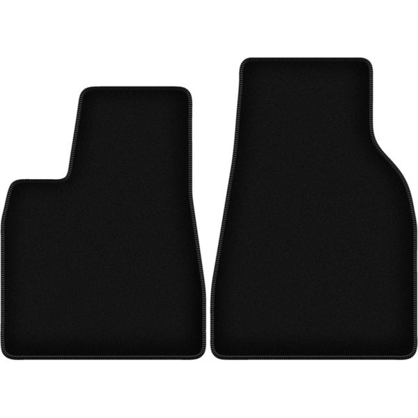 Wielganizator Tappetini Anteriori In Velluto Per Tesla Model X (2016-, Suv) Neri, Set 2 Pz, Con Fissaggi-image