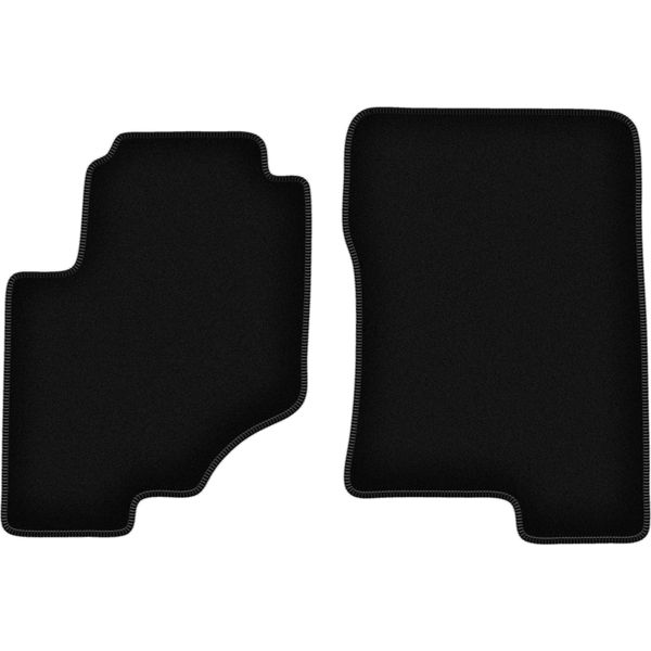 Wielganizator Tappetini Anteriori In Velluto Per Ssangyong Rexton Ii (2017-, Suv) Neri, Set 2 Pz, Con Fissaggi-image