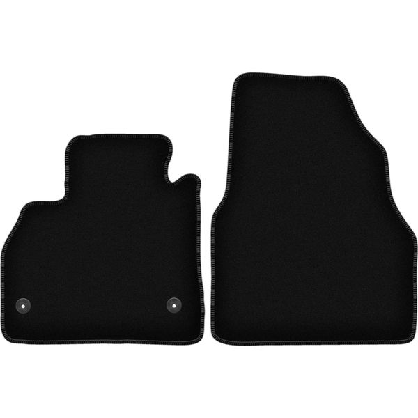 Wielganizator Tappetini Anteriori In Velluto Per Renault Kangoo Express (2021-, Furgoncino) Neri, Set 2 Pz, Con Fissaggi-image