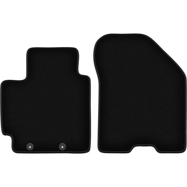 Wielganizator Tappetini Anteriori In Velluto Per Suzuki Swift Vi (2017-, Hatchback) Neri, Set 2 Pz, Con Fissaggi-image