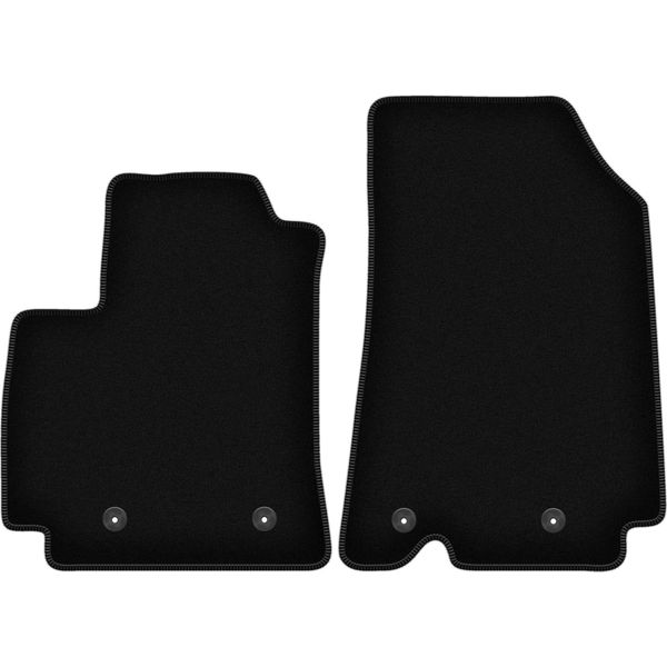 Wielganizator Tappetini Anteriori In Velluto Per Renault Arkana (2021-, Crossover) Neri, Set 2 Pz, Con Fissaggi-image