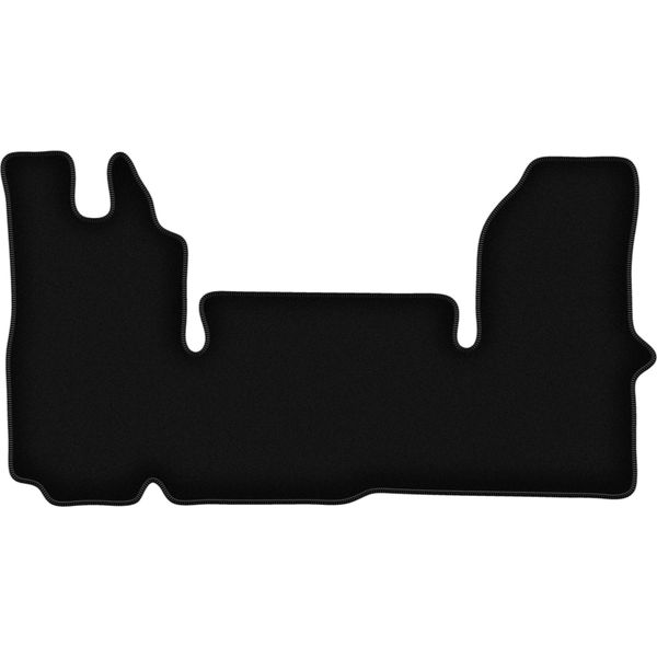 Wielganizator Tappetini Anteriori In Velluto Per Renault Master Ii (2003-2010, Furgone) Neri, Set 2 Pz, Con Fissaggi-image