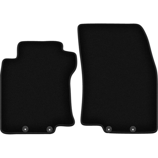 Wielganizator Tappetini Anteriori In Velluto Per Nissan X-Trail Iii T32 Fl (2017-2021, Suv) Neri, Set 2 Pz, Con Fissaggi-image