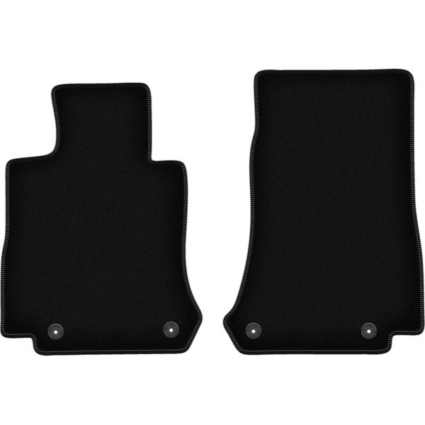 Wielganizator Tappetini Anteriori In Velluto Per Mercedes Eqc N293 (2019-, Suv) Neri, Set 2 Pz, Con Fissaggi-image