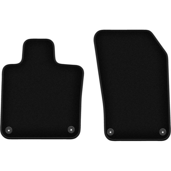 Wielganizator Tappetini Anteriori In Velluto Per Volvo S90 Ii (2016-, Long / Lungo) Neri, Set 2 Pz, Con Fissaggi-image