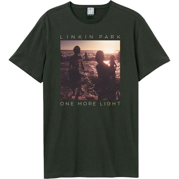 Amplified - Maglietta "One More Light"" Per Uomo/Donna Unisex GD2322 (3XL) (Charcoal)"-image