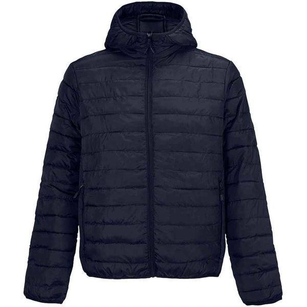 Sols - Giacca Trapuntata Con Cappuccio "Stream"" Da Uomo PC7797 (L) (Blu Scuro)"-image