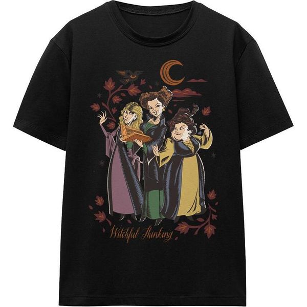 Hocus Pocus 2 - Maglietta "Pensiero Stregato"" Per Uomo/Donna Unisex TV17167 (S) (Nero)"-image