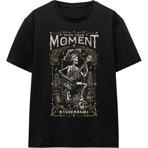 Coco - Maglietta "Seize Your Moment Recuerdame"" Per Uomo/Donna Unisex TV17142 (L) (Nero)"-image