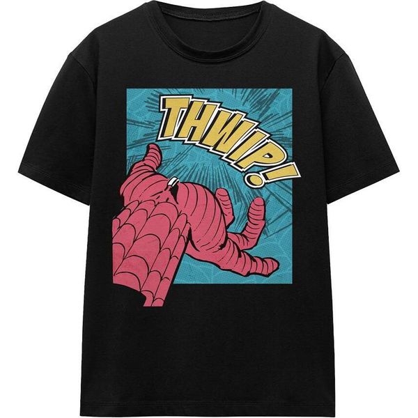 Spider-Man - Maglietta "Thwip"" Da Uomo/Donna Unisex TV17244 (Xl) (Nero)"-image