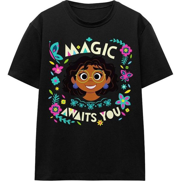 Encanto - Maglietta "Magic Awaits You"" Per Uomo/Donna Unisex TV17143 (Xxl) (Nero)"-image