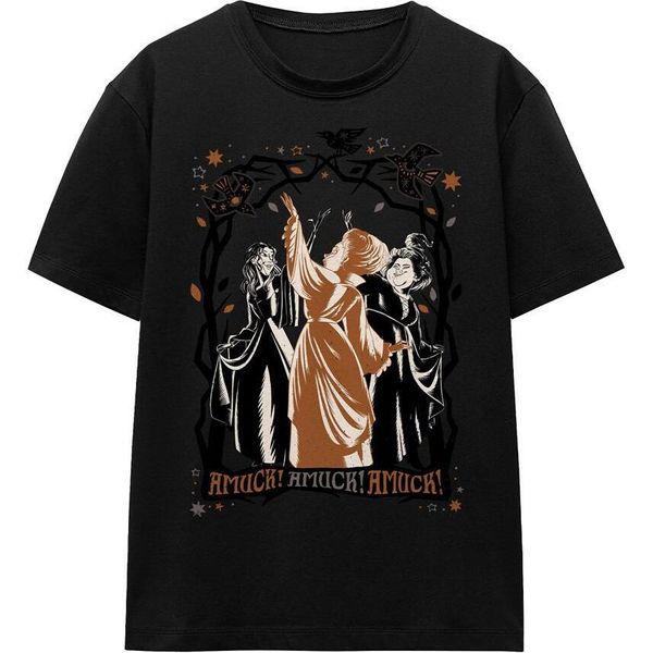 Hocus Pocus 2 - "Amuck, Amuck, Amuck!"" Maglietta Da Uomo/Donna Unisex TV17253 (L) (Nero)"-image