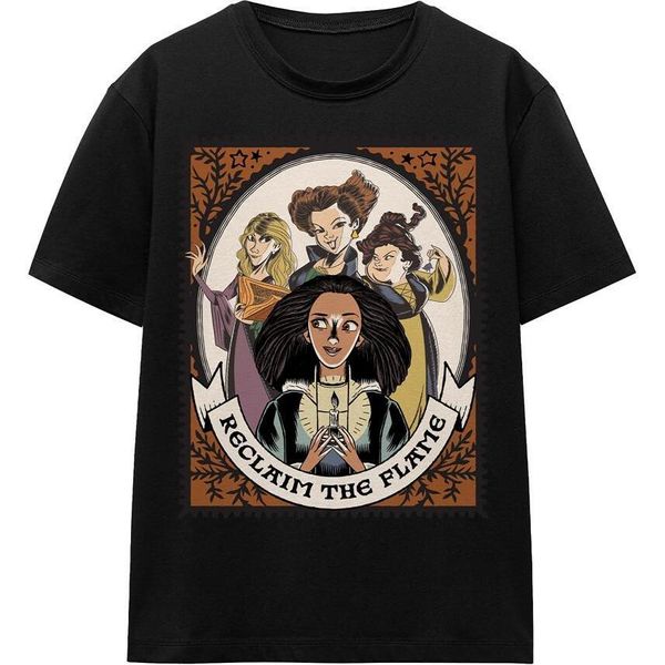 Hocus Pocus 2 - Maglietta "Reclaim The Flame"" Per Uomo/Donna Unisex TV17109 (Xxl) (Nero)"-image
