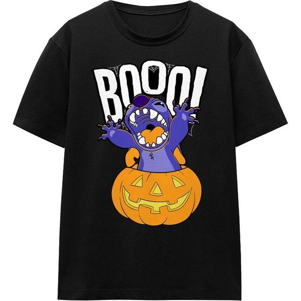 Lilo & Stitch - Maglietta "Laughing Pumpkin"" Per Uomo/Donna Unisex TV17150 (M) (Nero)"-image