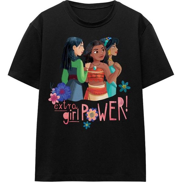 Disney Princess - "Extra Girl Power!"" Maglietta Per Uomo/Donna Unisex TV17153 (M) (Nero)"-image