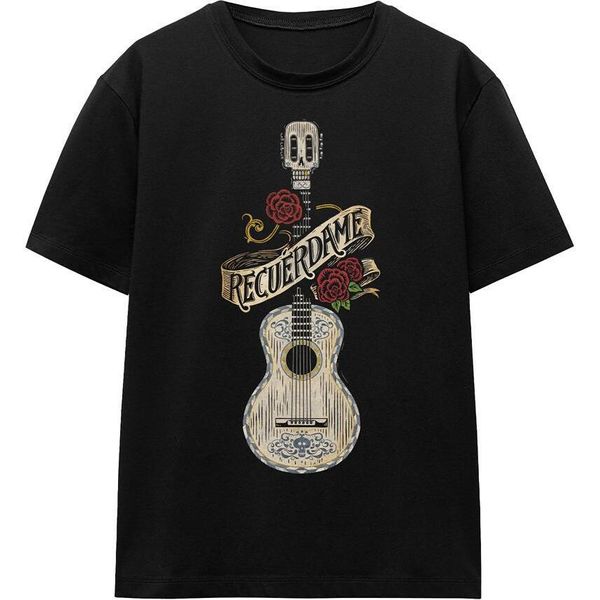 Coco - Maglietta "Recuerdame Famous Guitar"" Per Uomo/Donna Unisex TV17156 (S) (Nero)"-image