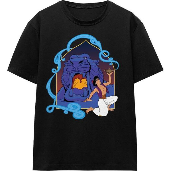 Aladdin - Maglietta "La Lampada Magica Nella Grotta Delle Meraviglie"" Per Bambini/Ragazzi Unisex TV17160 (Xl) (Schwarz)"-image