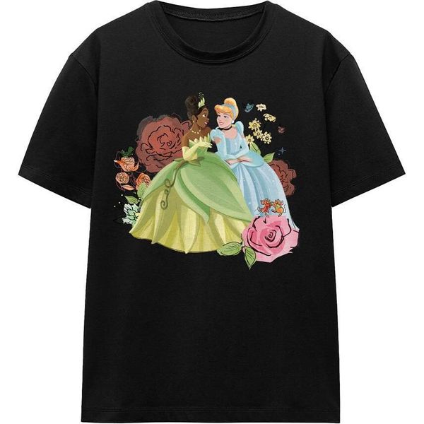 Disney Princess - Maglietta "In The Garden"" Per Uomo/Donna Unisex TV17183 (Xl) (Nero)"-image
