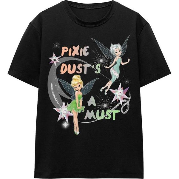 Disney Fairies - Maglietta "Pixie Dust's A Must"" Per Uomo/Donna Unisex TV17245 (S) (Nero)"-image