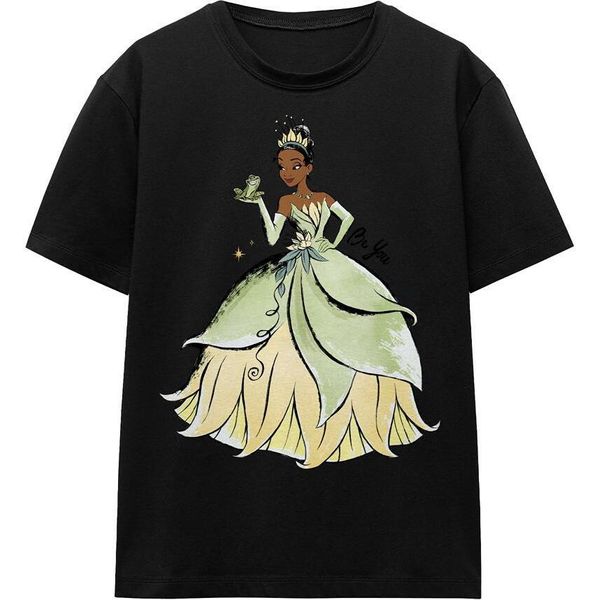 La Principessa E Il Ranocchio - Maglietta "Sii Tu, è Bello"" Per Bambini/Donne Unisex TV17249 (Xl) (Schwarz)"-image