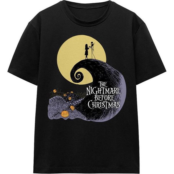 The Nightmare Before Christmas - Maglietta Unisex Uomo/Donna TV17312 (L) (Nero)-image