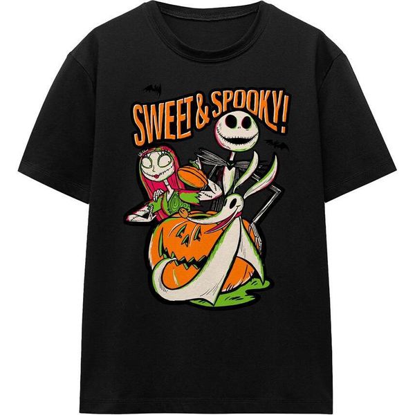 The Nightmare Before Christmas - Maglietta Uomo/Donna Unisex TV17280 (Xl) (Nero)-image