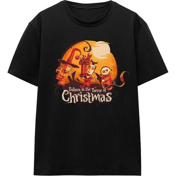 The Nightmare Before Christmas - Maglietta "Believe In The Terror"" Per Bambini/Donne Unisex TV17284 (M) (Schwarz)"-image