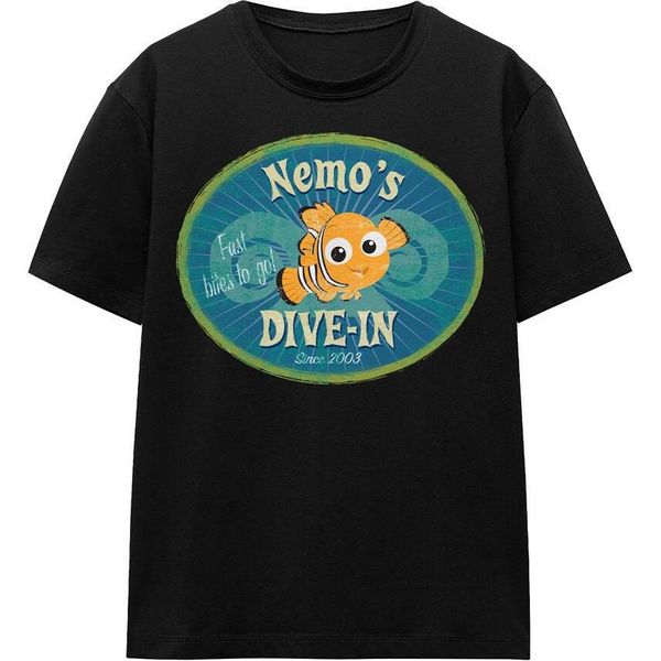 Alla Ricerca Di Nemo - Maglietta "Nemo's Dive In"" Per Uomo/Donna Unisex TV17367 (Xxl) (Nero)"-image