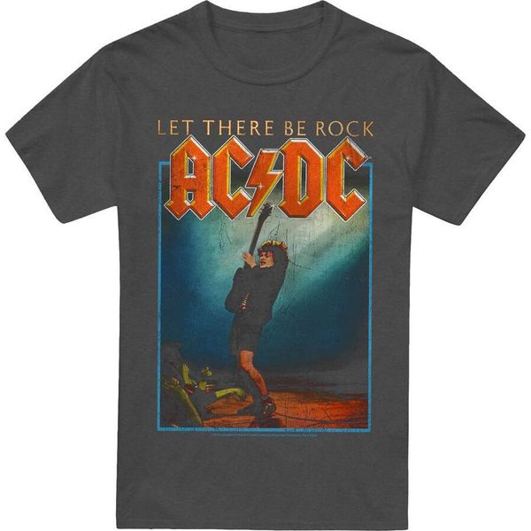 Ac/Dc - Maglietta "Let There Be Rock"" Per Uomo/Donna Unisex TV17404 (M) (Charcoal)"-image
