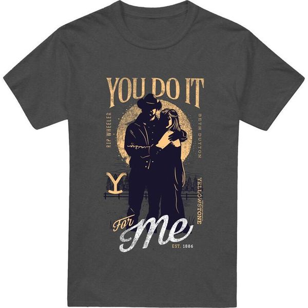 Yellowstone - Maglietta "You Do It For Me"" Per Bambini/Donne Unisex TV17458 (M) (Holzkohle)"-image