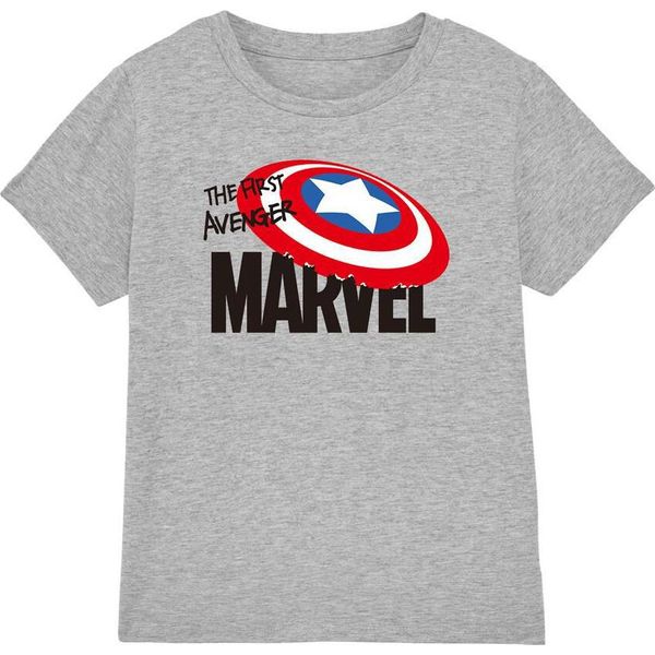 Captain America - Maglietta "First Avenger"" Per Bambini TV17388 (128) (Grigio Screziato)"-image