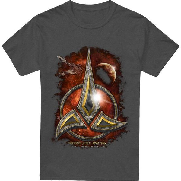 Star Trek - Maglietta "Klingon"" Per Uomo/Donna Unisex TV17524 (S) (Charcoal)"-image
