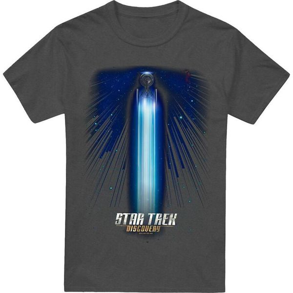 Star Trek: Discovery - Maglietta "Beams"" Per Uomini/Donne Unisex TV17986 (Xxl) (Charcoal)"-image