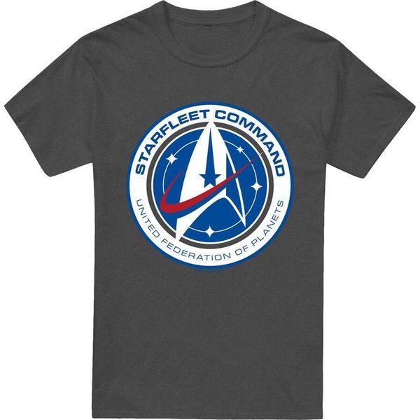 Star Trek: Discovery - Maglietta "Starfleet Command"" Per Uomo/Donna Unisex TV17978 (3XL) (Charcoal)"-image
