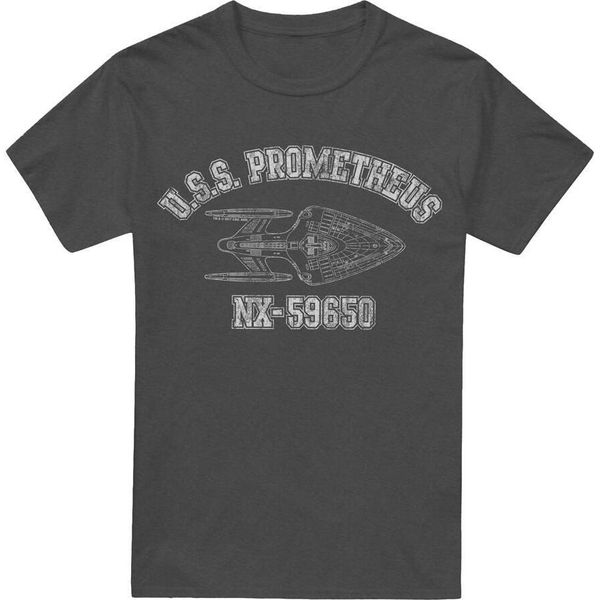 Star Trek - Maglietta "Prometheus Athletic"" Per Uomo/Donna Unisex TV17993 (S) (Charcoal)"-image