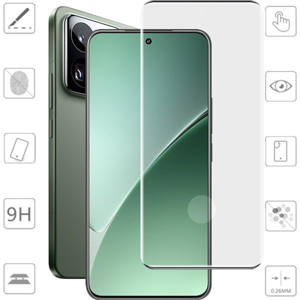 Per Xiaomi 15 Pro / 15 Ultra 1X 4D Display Full Lcd Curved Tempered Glass Screen Protector Accessori-image