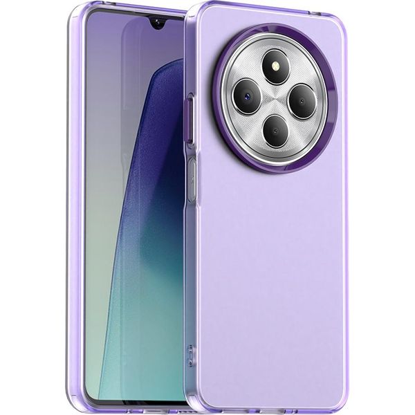 Custodia Per Xiaomi Redmi 14C / Xiaomi Redmi 14R, Sottile Custodia Semi-Trasparente Opaca Antiurto Per Telefono Viola-image