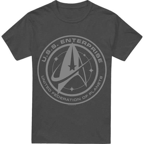 Star Trek: Discovery - Maglietta "Enterprise"" Per Uomini/Donne Unisex TV18039 (Xxl) (Charcoal)"-image