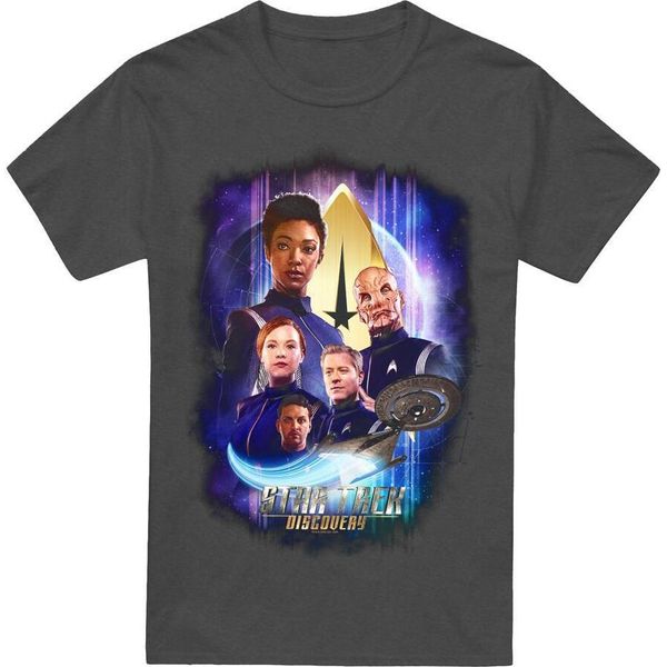 Star Trek: Discovery - Maglietta "Discovery's Finest"" Per Uomo/Donna Unisex TV18042 (3XL) (Carbone)"-image
