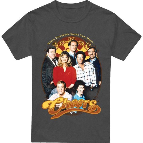 Cheers - T-Shirt Uomo/Donna Unisex TV18243 (S) (Carbone)-image