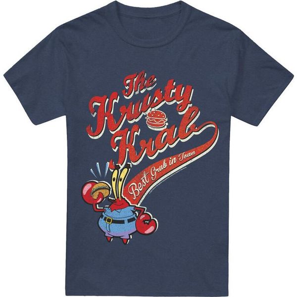 Spongebob Squarepants - Maglietta "The Krusty Krab"" Per Uomo/Donna Unisex TV18332 (Xxl) (Blu Navy)"-image