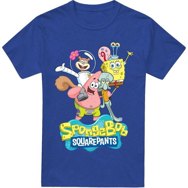Spongebob Squarepants - Maglietta Da Uomo/Donna Unisex TV18379 (S) (Blu Reale)-image
