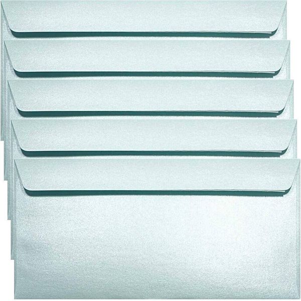 Busta Dl Hk Majestic Damask Blue Busta 120G Blu 25 Pezzi-image