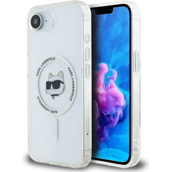 Custodia Karl Lagerfeld Iml Metal Choupette Head Magsafe Do Iphone 16E BiałY-image