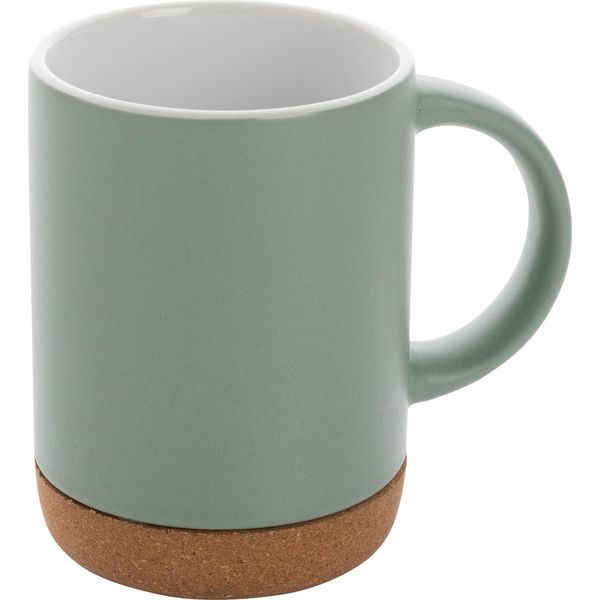 Xd Collection - Tazza Da Caffè, Sughero, Ceramica, 280Ml XD131 (Taglia Unica) (Verde/Bianco)-image